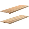 VIDAXL -Fensterschwester 2 ST unbehandelt 140 x 40 x 2 cm feste Eiche