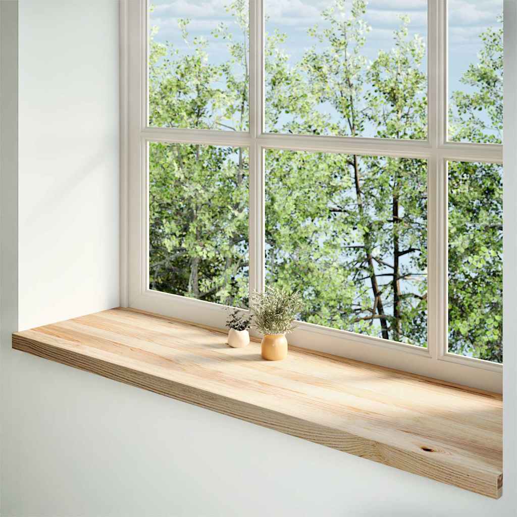 VIDAXL -Fensterschwester 2 ST unbehandelt 140 x 40 x 2 cm feste Eiche