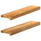 VIDAXL -Fensterschwester 2 ST 70x15x2 cm Festes Eichene Hellbraun