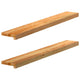 VIDAXL -Fensterscheiben 2 PCs 110x15x2 cm feste Eiche Hellbraun