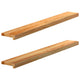 VIDAXL -Fensterscheiben 2 PCs 120x15x2 cm feste Eichene Hellbraun