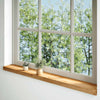VIDAXL -Fensterscheiben 2 PCs 120x15x2 cm feste Eichene Hellbraun