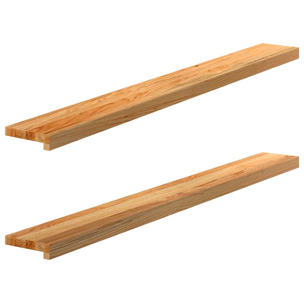 VIDAXL -Fensterscheiben 2 PCs 140x15x2 cm feste Eiche hellbraun