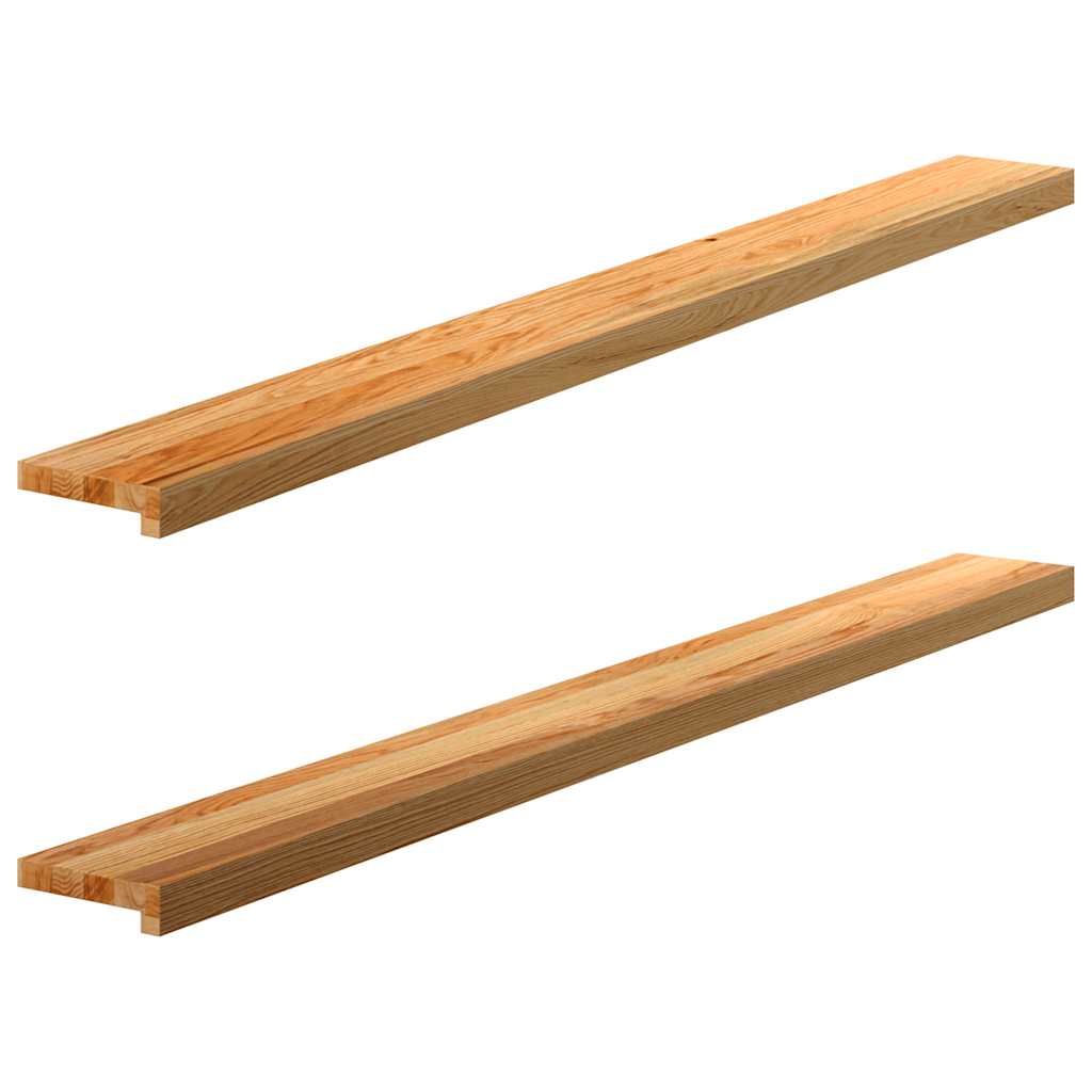 Vidaxx Fensterbänke 2 Stk. 160x15x2 cm Eiche massiv hellbraun