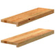 VIDAXL -Fensterbänke 2 ST 70x20x2 cm Feststoff Hellbraun