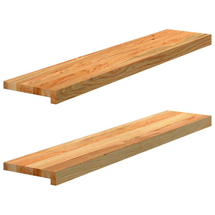 VIDAXL -Fensterschwester 2 PCs 100x20x2 cm Feststoffhellbraun