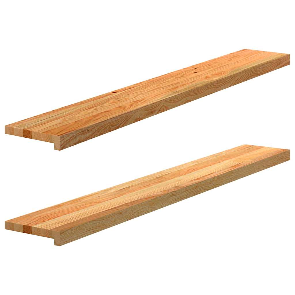 VIDAXL -Fensterscheiben 2 PCs 140x20x2 cm Feststoffhellbraun