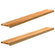 Vidaxx Fensterbänke 2 Stk. 160x20x2 cm Eiche massiv hellbraun
