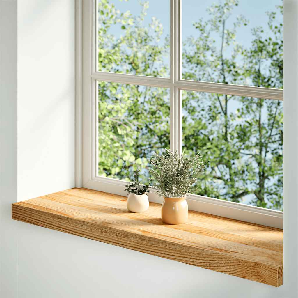 VIDAXL -Fensterschwärme 2 ST 80x25x2 cm Festbraun hellbraun