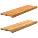 VIDAXL -Fensterscheiben 2 PCs 90x25x2 cm Feststoffhellbraun