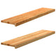 VIDAXL -Fensterscheiben 2 PCs 110x25x2 cm feste Eiche Hellbraun