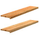 VIDAXL -Fensterscheiben 2 PCs 120x25x2 cm feste Eichene Hellbraun