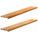 Vidaxx Fensterbänke 2 Stk. 160x25x2 cm Eiche massiv hellbraun
