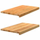 VIDAXL -Fensterbänke 2 ST 70x40x2 cm Festes Eichene Hellbraun