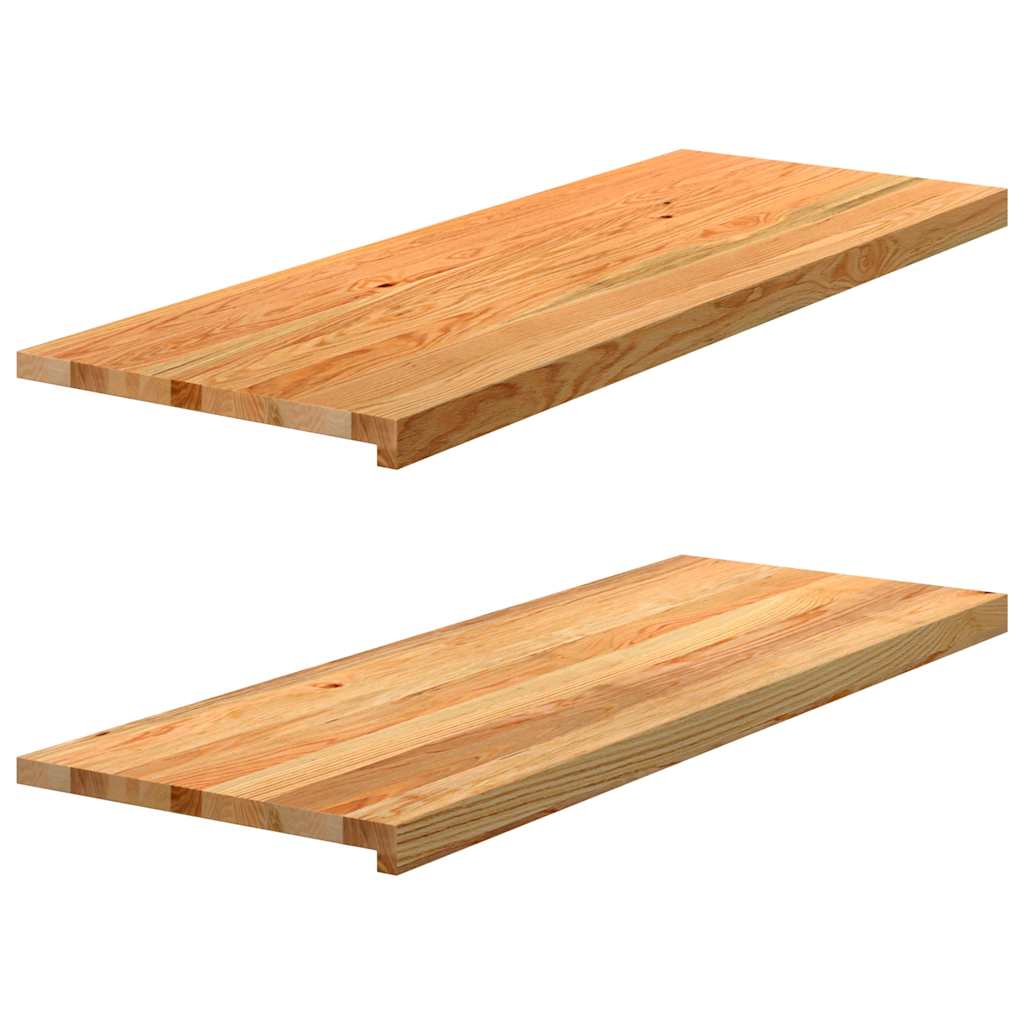 VIDAXL -Fensterscheiben 2 PCs 110x40x2 cm Feststoffhellbraun