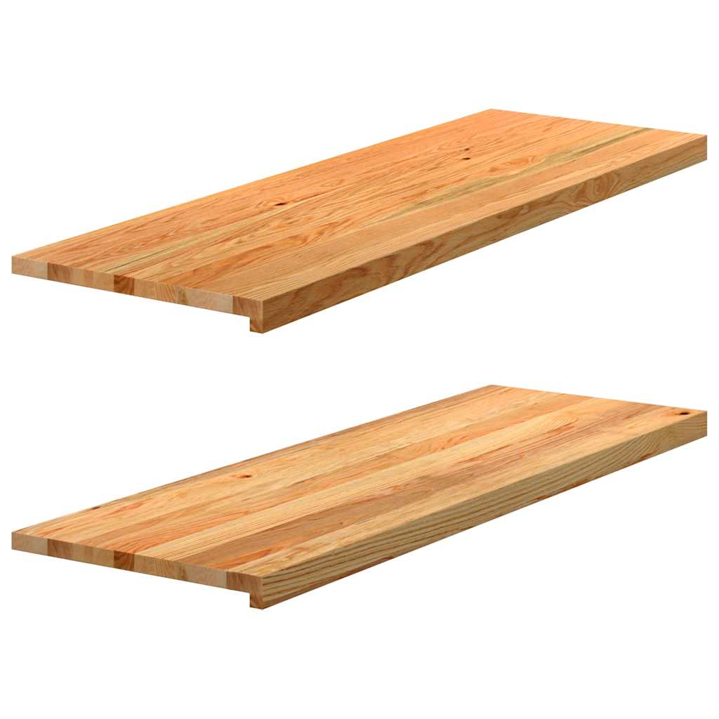 VIDAXL -Fensterscheiben 2 PCs 120 x 40 x 2 cm Feststoffhellbraun