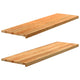 VIDAXL -Fensterscheiben 2 PCs 140x40x2 cm Feststoffhellbraun