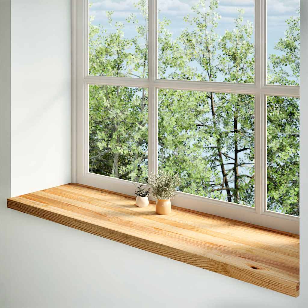 VIDAXL -Fensterscheiben 2 PCs 140x40x2 cm Feststoffhellbraun