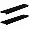 VIDAXL -Fensterscheiben 2 PCs 90x15x2 cm feste Eiche dunkelbraun