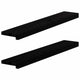 VIDAXL -Fensterscheiben 2 PCs 90x15x2 cm feste Eiche dunkelbraun