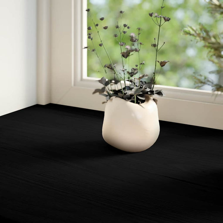 VIDAXL -Fensterscheiben 2 PCs 90x15x2 cm feste Eiche dunkelbraun