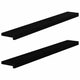 VIDAXL -Fensterbänke 2 PCs 120x15x2 cm feste Eiche dunkelbraun