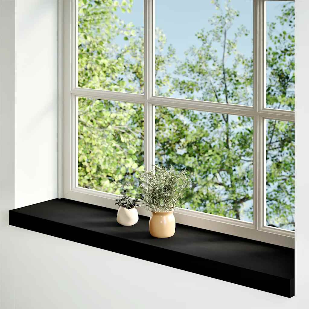 VIDAXL -Fensterbänke 2 ST 70x20x2 cm Feste Eiche dunkelbraun