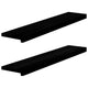 VIDAXL -Fensterscheiben 2 PCs 100x20x2 cm feste Eiche dunkelbraun