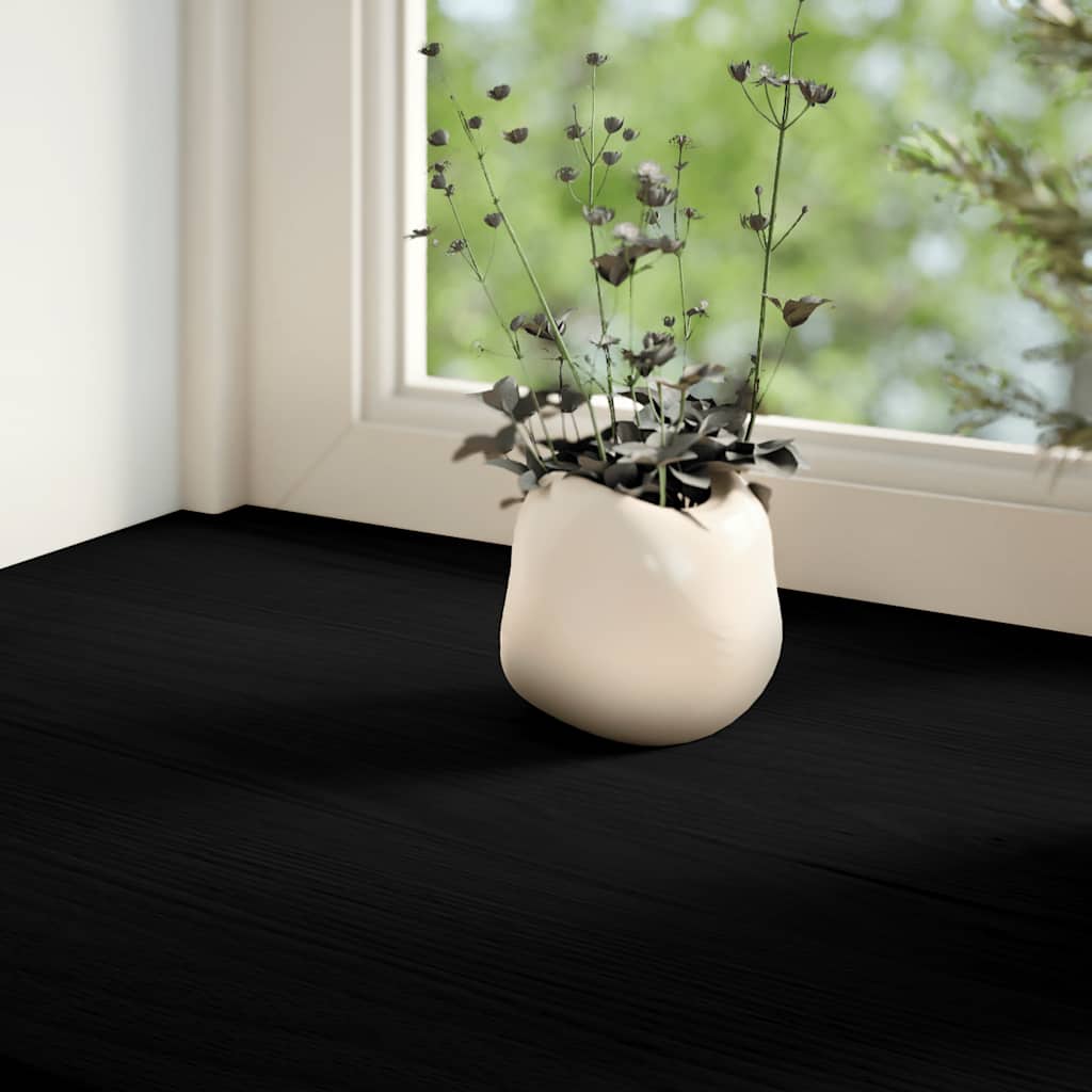 VIDAXL -Fensterscheiben 2 PCs 110x25x2 cm feste Eiche dunkelbraun