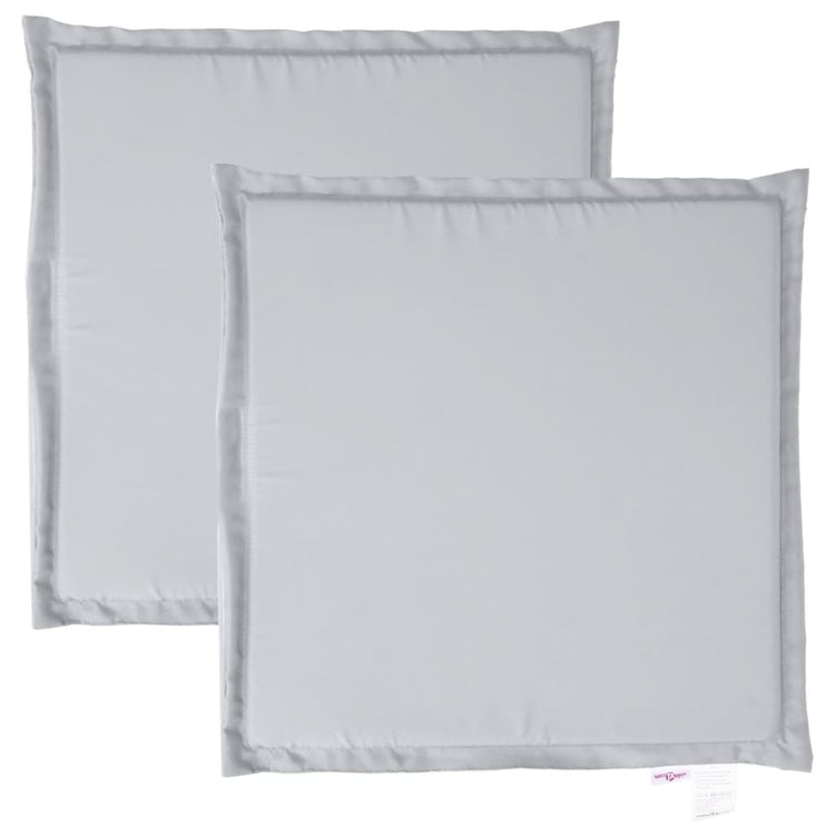 Vidaxl Garten Sitzkissen 2 St Quadrat 45 x 45 x 2 cm hellgrau