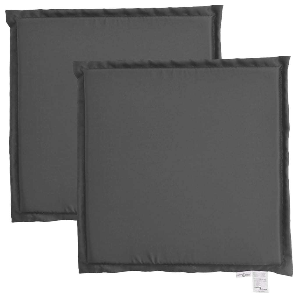 VIDAXL GARDE SEAT CUTHIENS 2 PCS Square 45x45x2 cm Anthrazit -gelöscht