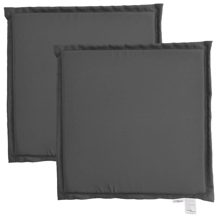 VIDAXL GARDE SEAT CUTHIENS 2 PCS Square 45x45x2 cm Anthrazit -gelöscht