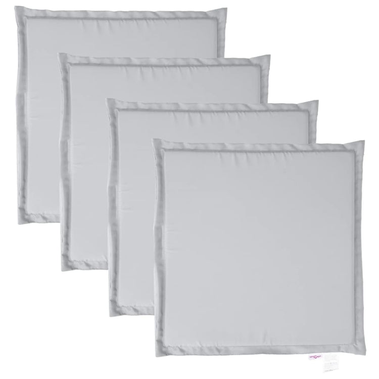 Vidaxl Garten Sitzkissen 4 ST Quadrat 45x45x2 cm hellgrau