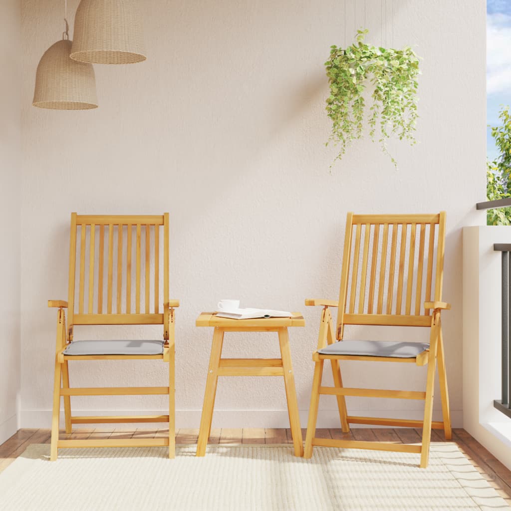 Vidaxl Garten Sitzkissen 4 ST Quadrat 45x45x2 cm hellgrau