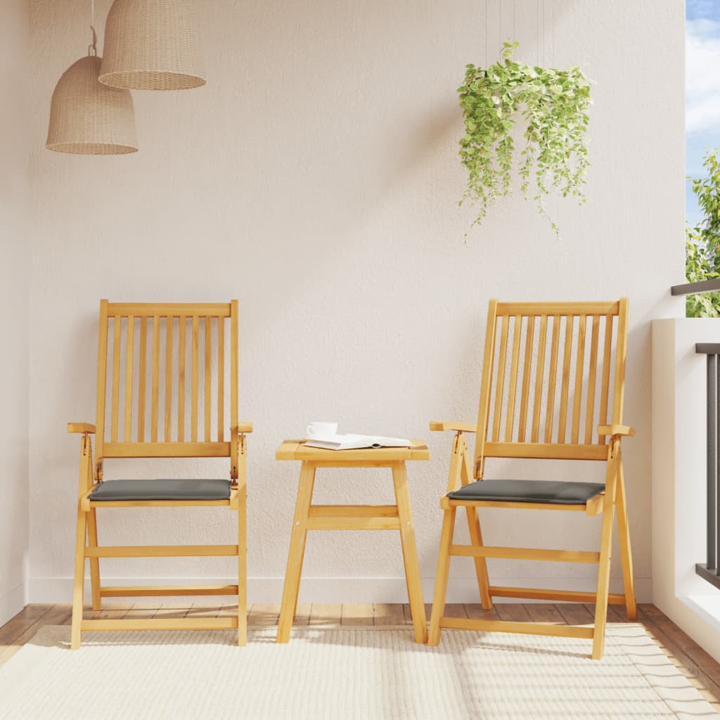 VIDAXL GARDE SEAT KISSEN 4 PCS Quadrat 45 x 45 x 2 cm Anthrazit -gelöscht