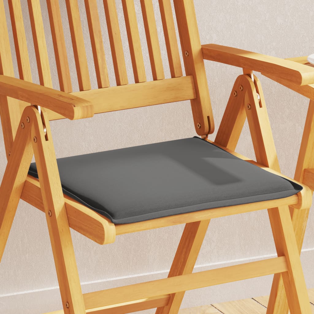 VIDAXL GARDE SEAT KISSEN 4 PCS Quadrat 45 x 45 x 2 cm Anthrazit -gelöscht