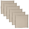 VIDAXL GARDE SEAT KISSEN 6 PCS Quadrat 45x45x2 cm Taupe