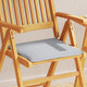 Vidaxl Garten Sitzkissen 6 Stcs Quadrat 45x45x2 cm hellgrau