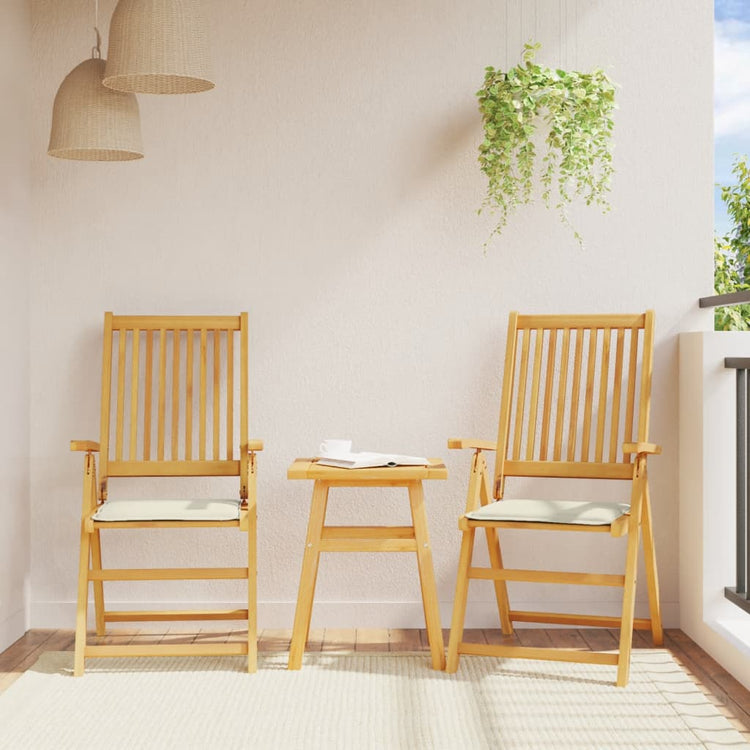 Vidaxl Garden Sitzpolster 6 Stcs Quadrat 45x45x2 cm creme -geläutet
