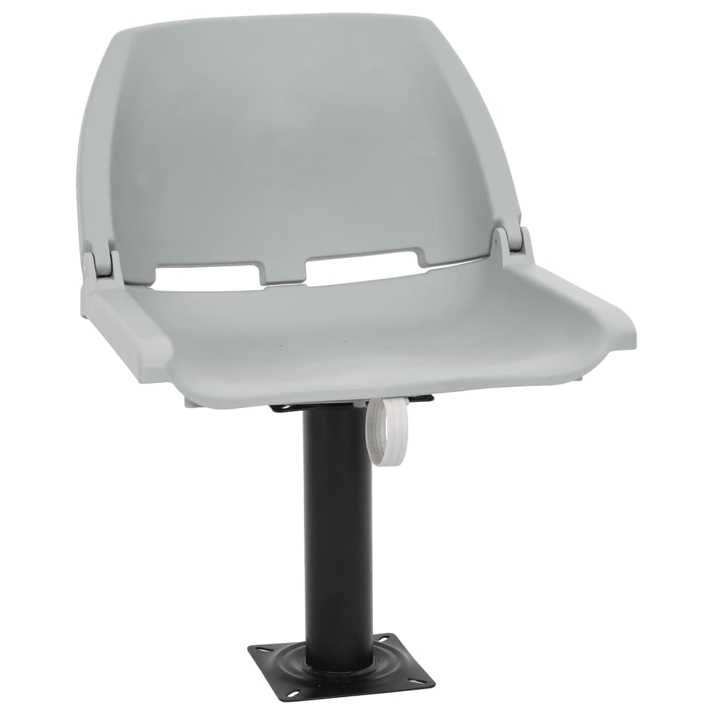 Vidaxx 2-teiliges Bootsstuhl-Set klappbar 48x51x41 cm grau