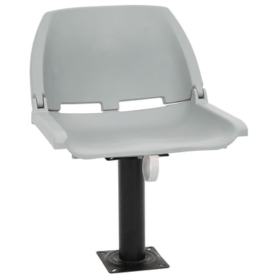 Vidaxx 2-teiliges Bootsstuhl-Set klappbar 48x51x41 cm grau