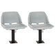 Vidaxx 4-teiliges Bootsstuhl-Set klappbar 48x51x41 cm grau