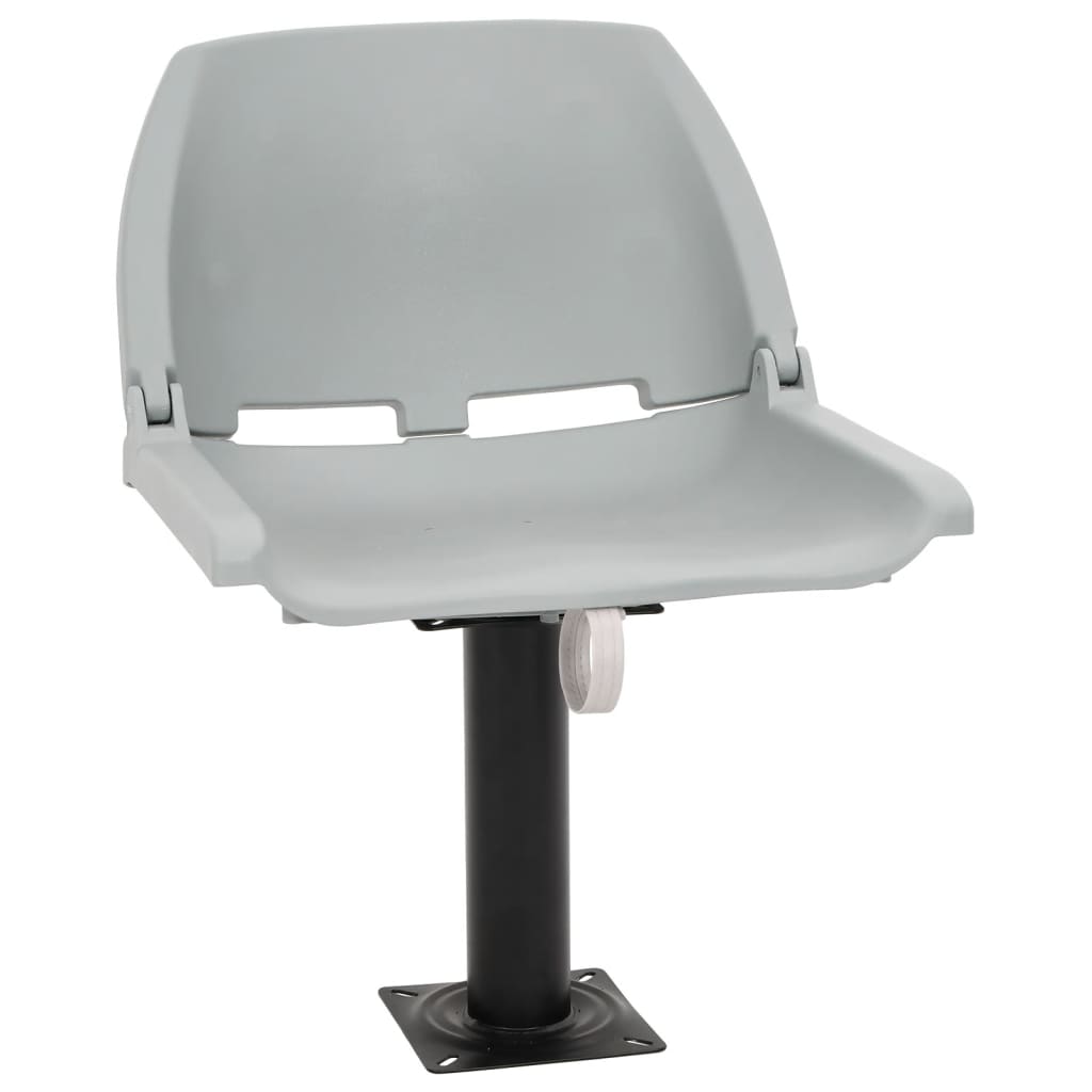 Vidaxx 4-teiliges Bootsstuhl-Set klappbar 48x51x41 cm grau