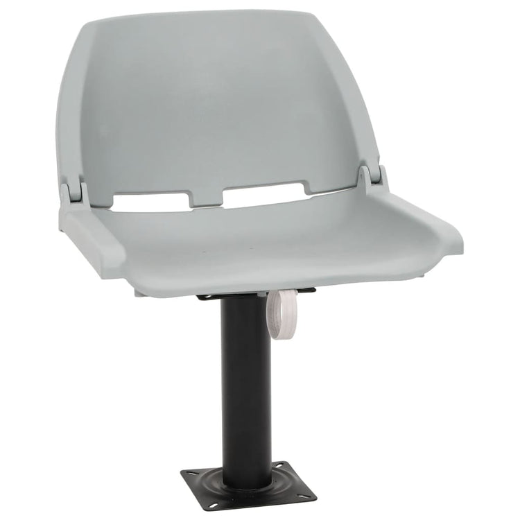 Vidaxx 4-teiliges Bootsstuhl-Set klappbar 48x51x41 cm grau