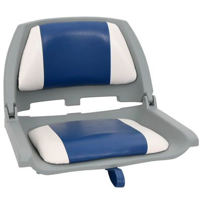 Vidaxx 2-teiliges klappbares Bootsstuhl-Set 48x51x41 cm blau und weiß