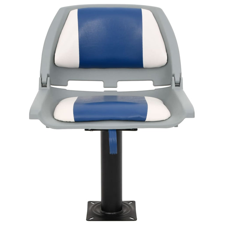 Vidaxx 2-teiliges klappbares Bootsstuhl-Set 48x51x41 cm blau und weiß