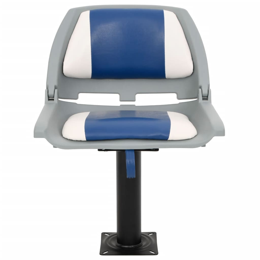 Vidaxx 4-teiliges klappbares Bootsstuhl-Set 48x51x41 cm blau und weiß