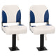 Vidaxx Bootsstuhl 2er Set klappbar 41x36x48 cm blau und weiß