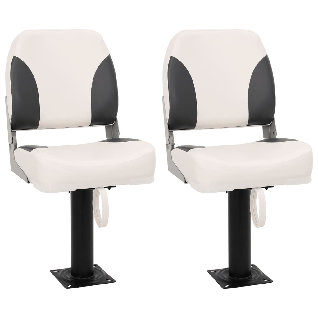 VidaXL Bootsstuhl 2er Set klappbar mit niedriger Rückenlehne