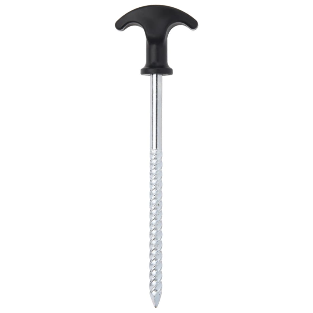 Vidaxl -Zeltstifte 24 Sts Ø7 mm 17 cm verzinkter Stahl